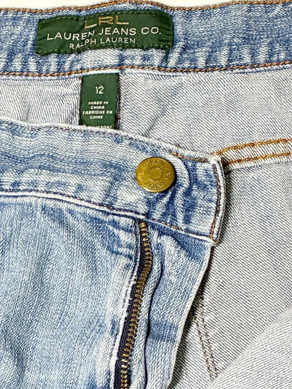 Lauren Jeans Co. Ralph Y2K Lauren Women's Denim Shorts Medium Wash Stretch S: 12